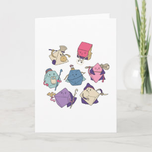 Dice characters card