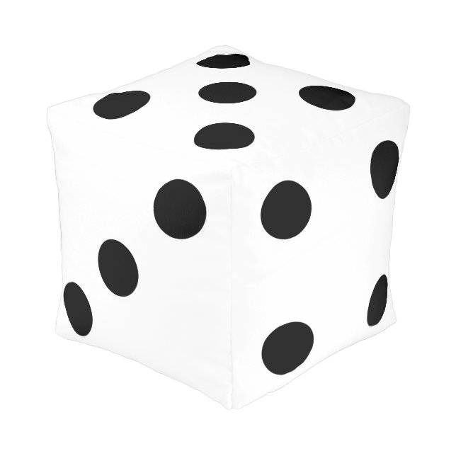Dice Cube Pouf Custom Made (Angled Back)