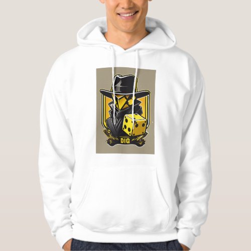 Dice game boy casino 3d art hoodie