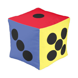 Dice Game Cube Pouf