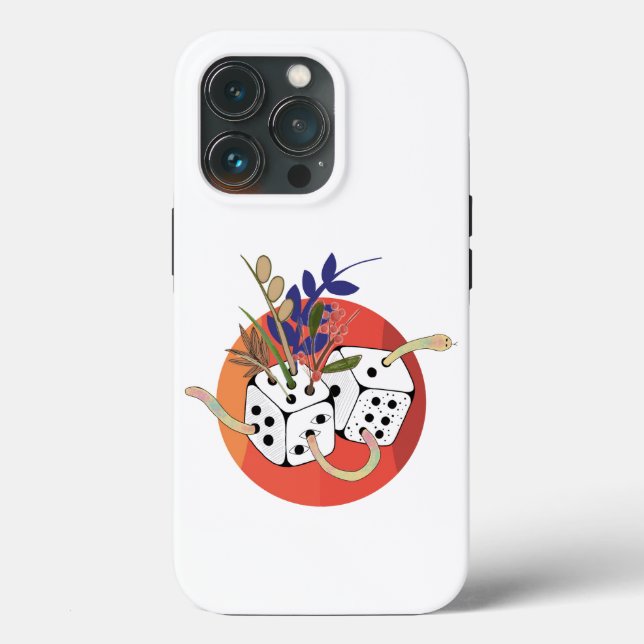 Dice in Parallel Universe Case-Mate iPhone Case (Back)