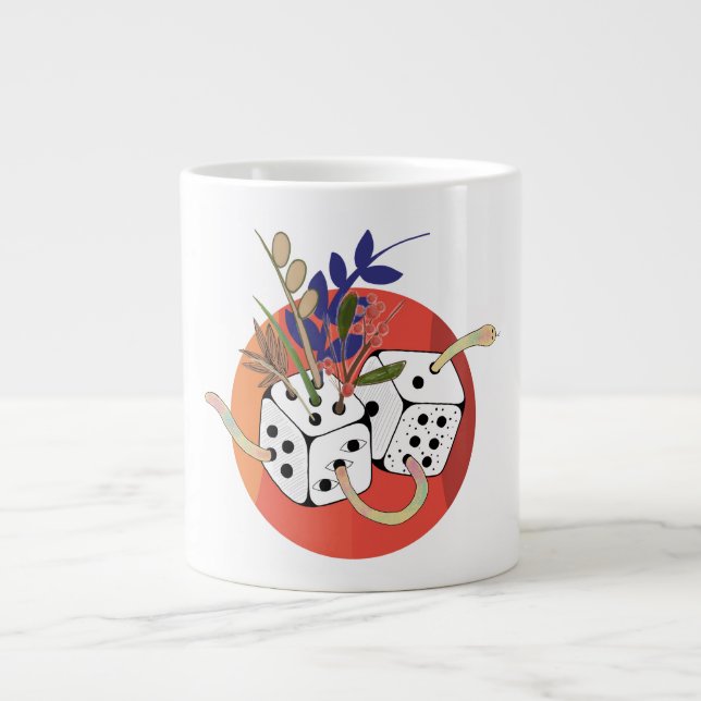Dice in Parallel Universe Giant Coffee Mug (Front)