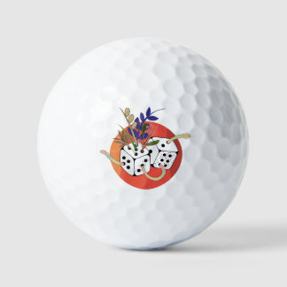 Dice in Parallel Universe Golf Balls