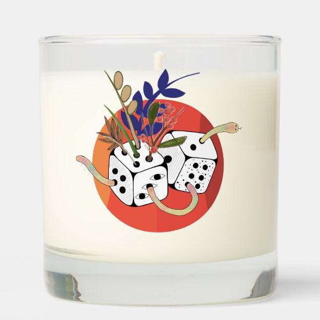 Dice in Parallel Universe Scented Candle (Front)