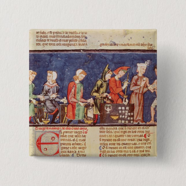 Dice Makers, from the 'Book of Games Pinback Button (Front)