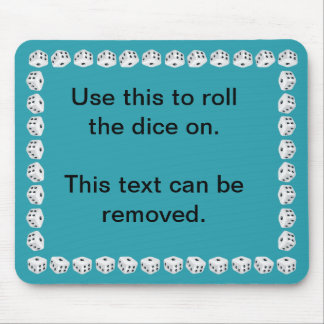 dice mat mouse pad