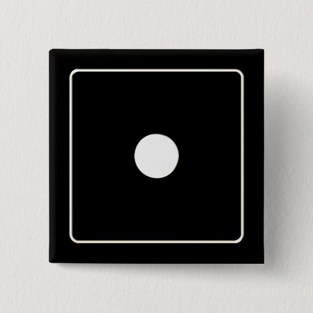 DICE numbers of pips white 1 + your backgr. Button (Front)