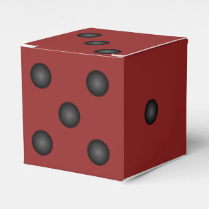 Dice or Die Red Bunco Vegas Party Favor Box