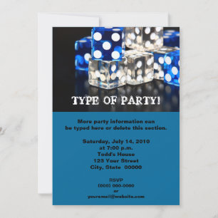Dice Party Invitations