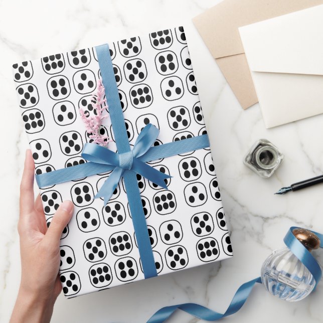 Dice Roll Birthday Party Wrapping Paper (Gifting)