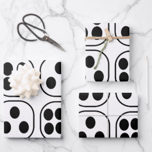 Dice Roll Birthday Party Wrapping Paper Sheets