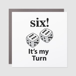 Dice Rolling Six It's My Turn Roll Dice 