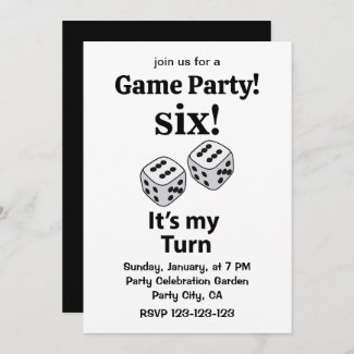 Dice Rolling Six It's My Turn Roll Dice