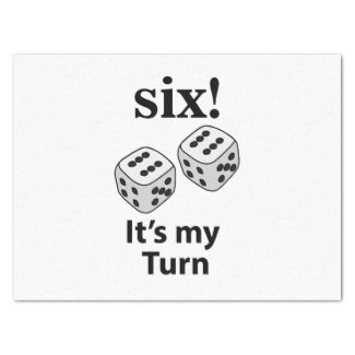 Dice Rolling Six It's My Turn Roll Dice