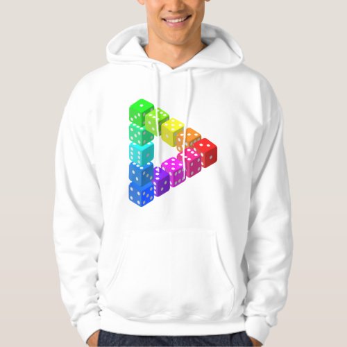 Dice Triangle Mens Hoodie