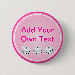 dice with pink circle customizable button