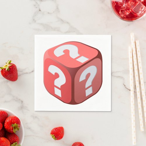 Dice With Question Marks Paper Napkins