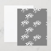 Dices on grey pattern (Front/Back)