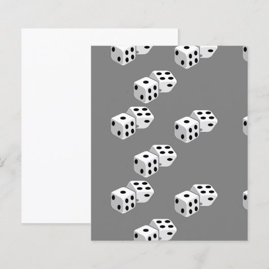 Dices on grey pattern (Front/Back)