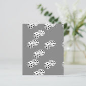 Dices on grey pattern (Standing Front)