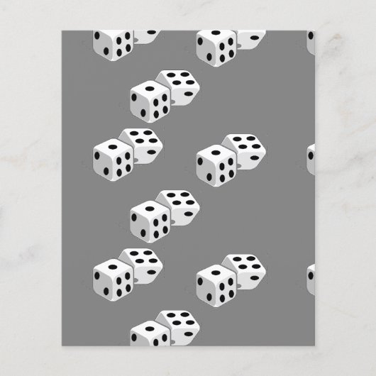Dices on grey pattern (Front)