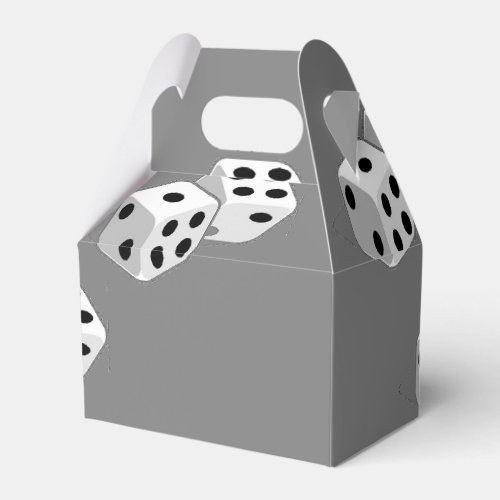 Dices on grey pattern favor boxes