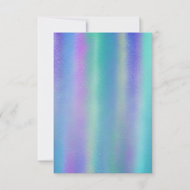 Dichroic Glass Rainbow Colors Art Card (Front)