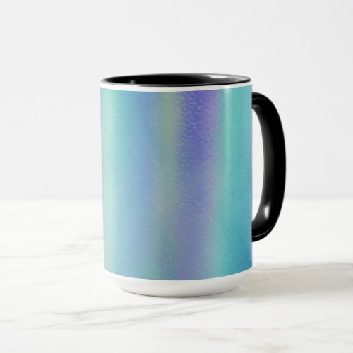 Dichroic Glass Rainbow Colors Art Mug