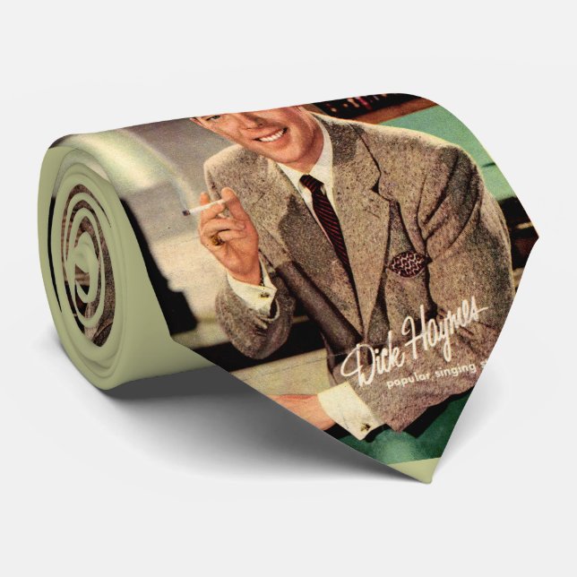 Dick Haymes print tie (Rolled)