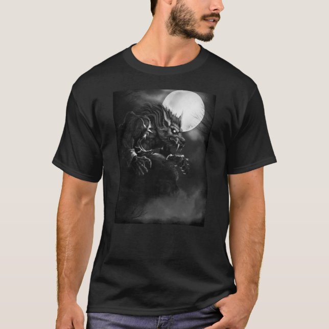 Dick Mummy: Howling Moon Werewolf T-Shirt (Front)