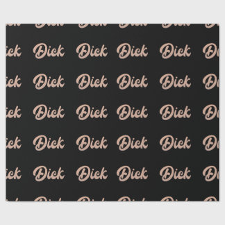 Dick on wrapping paper