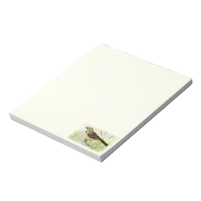 Dickcissel Bird Notepad (Rotated)