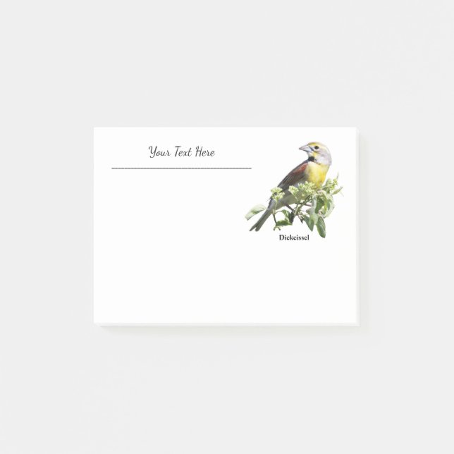 Dickcissel Bird Post-it Notes (Front)