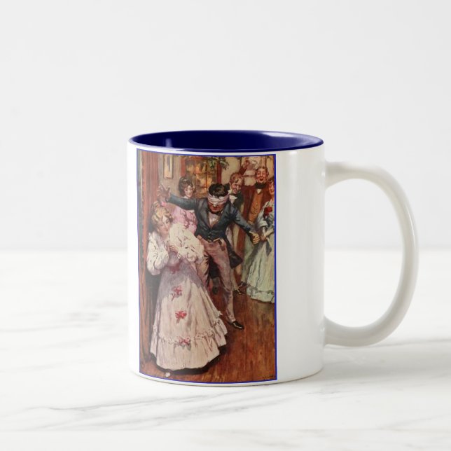 Dickens A Christmas Carol Party Games Two-Tone Coffee Mug (Right)
