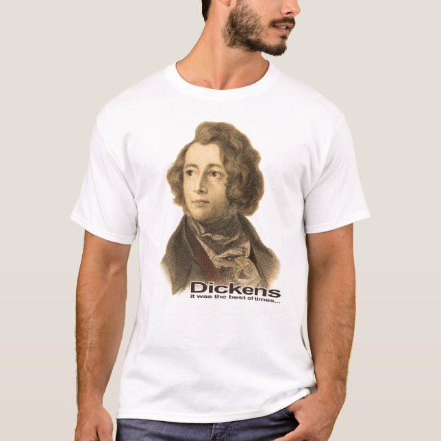 Dickens-Best of Times shirt-sepia T-Shirt (Front)