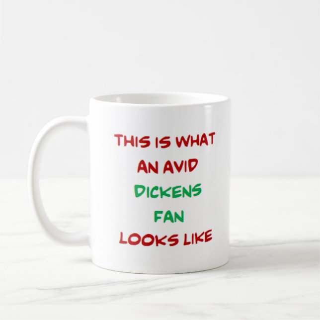 dickens charles fan, avid coffee mug (Left)