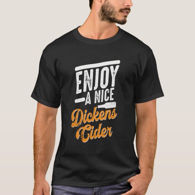 Dickens Cider Funny Drinking Party Long Sleeve T-Shirt (Front)