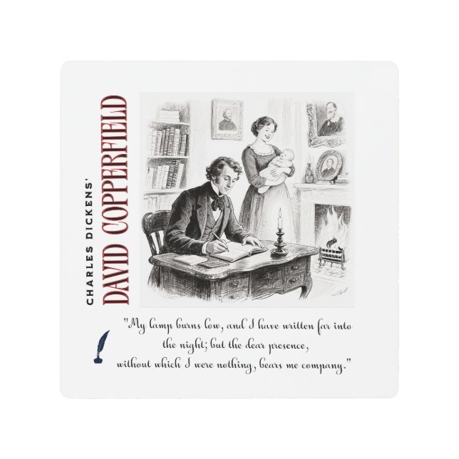 Dickens' David Copperfield Art Quote about Agnes (Front)