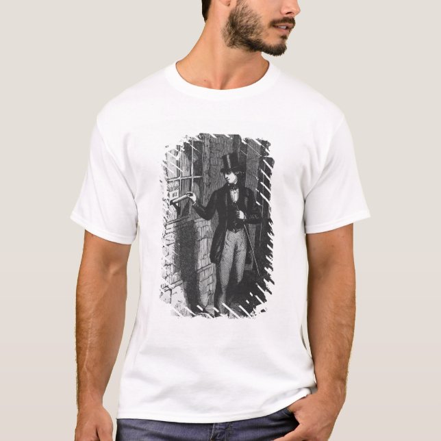 Dickens placing his first literary T-Shirt (Front)