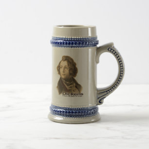 Dickens (sepia) beer stein
