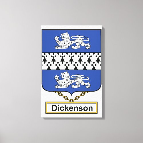Dickenson Family Crest Canvas Print
