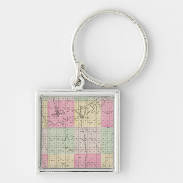 Dickinson County, Kansas Keychain (Front)