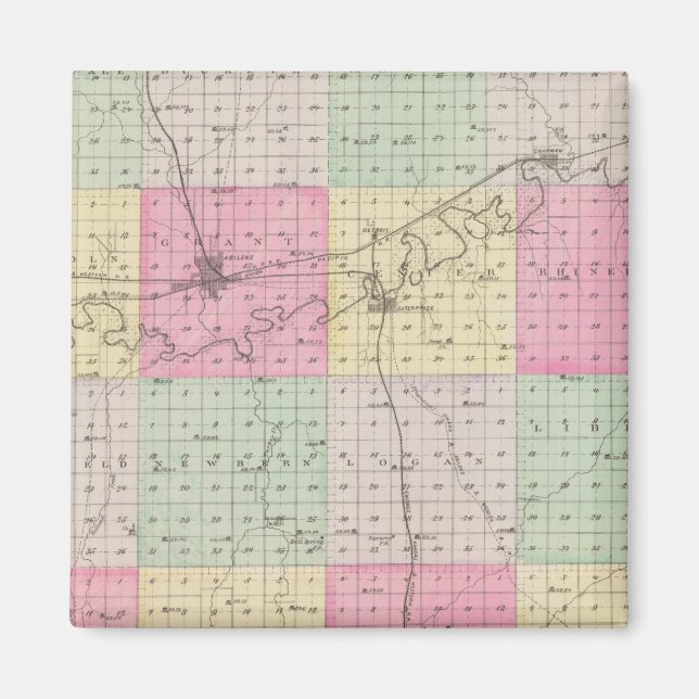 Dickinson County, Kansas Magnet (Front)