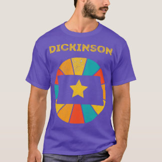 Dickinson North Dakota Vintage Distressed Souvenir T-Shirt