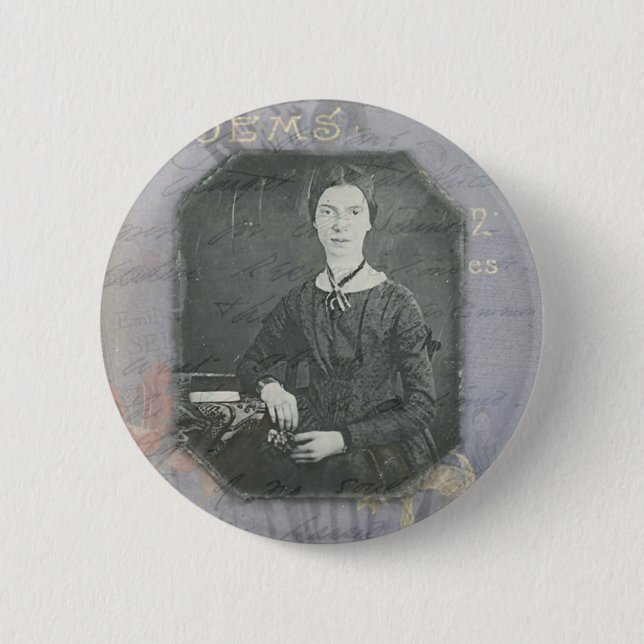 Dickinson Remixed Pinback Button (Front)
