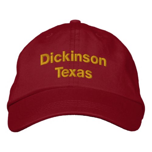Dickinson Texas Embroidered Baseball Cap
