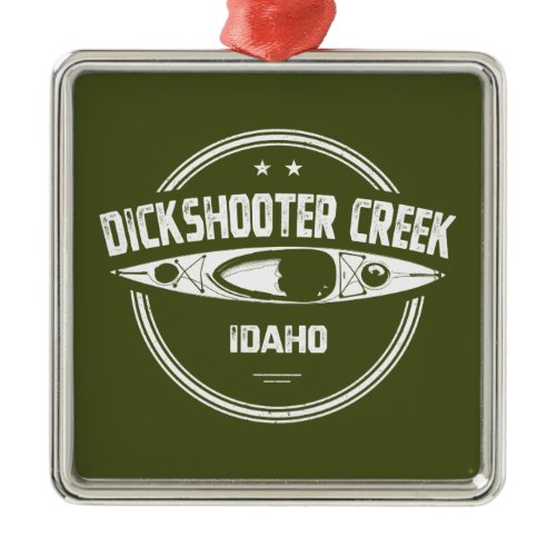 Dickshooter Creek Idaho Kayaking Metal Ornament