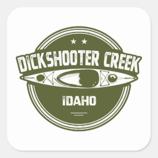 Dickshooter Creek Idaho Kayaking Square Sticker