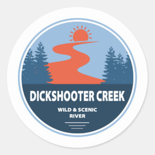 Dickshooter Creek Wild and Scenic River Idaho Classic Round Sticker
