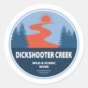 Dickshooter Creek Wild and Scenic River Idaho Classic Round Sticker